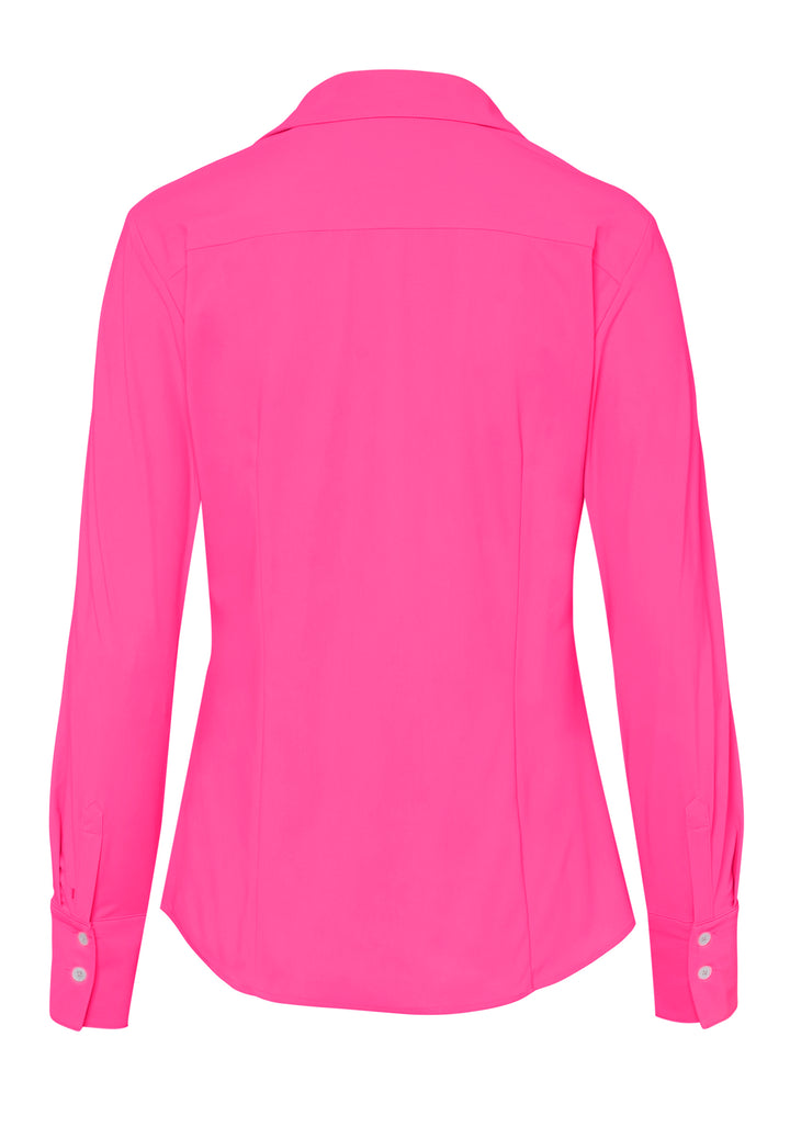 7700-91910 PURE- Functional Bluse slim fit Langarm 343 uni pink