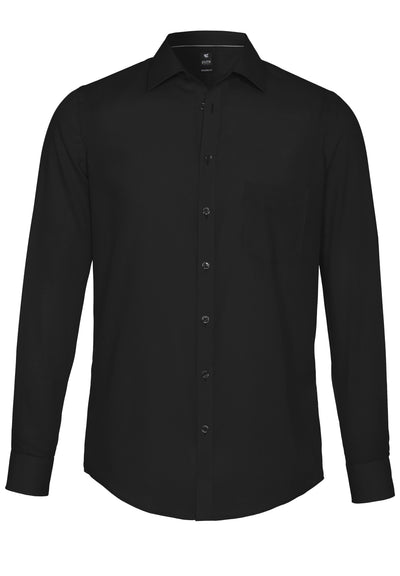 3379-420 - Hemd City Black - schwarz - pureshirt