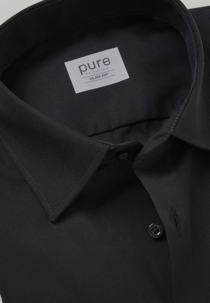 3330-784 - City Hemd Slim Fit - schwarz