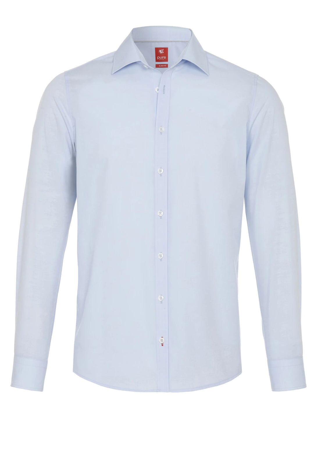 3330-784 PURE- City Hemd Red Langarm 101 uni hellblau