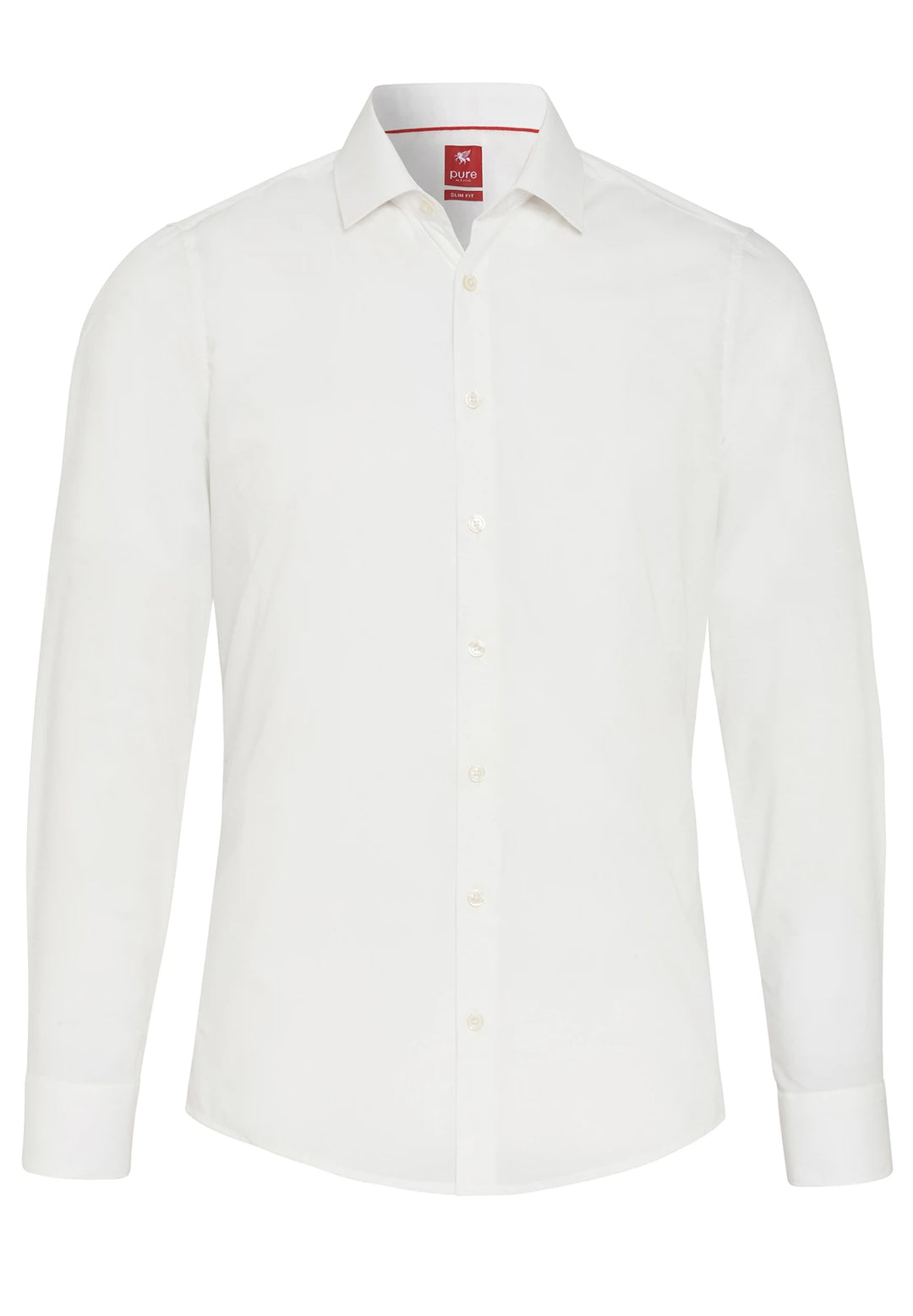 Herren Slim Fit City Hemd in Beige mit Kent Kragen und Langarm. Hochwertige Popeline mit Stretch für optimalen Tragekomfort. Pflegeleicht bei 30 Grad.