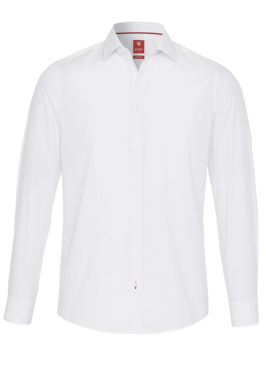 3355-104 PURE- City Hemd Red Langarm 900 uni weiß