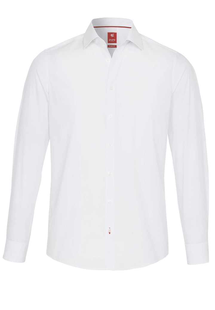 3355-104 PURE- City Hemd Red Langarm 900 uni weiß
