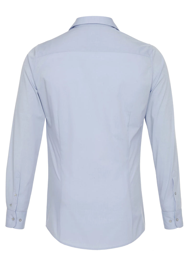 3377-772 PURE- City Hemd extra slim Langarm 102 uni hellblau
