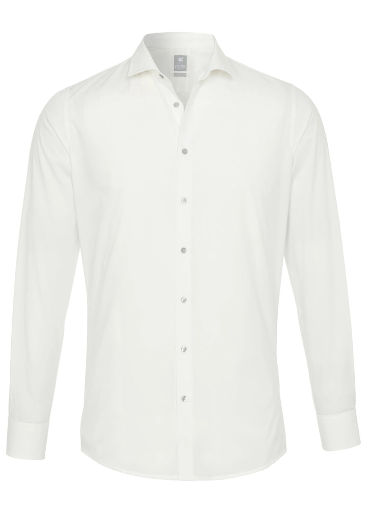 3377-772 PURE- City Hemd extra slim Langarm 200 uni ecru