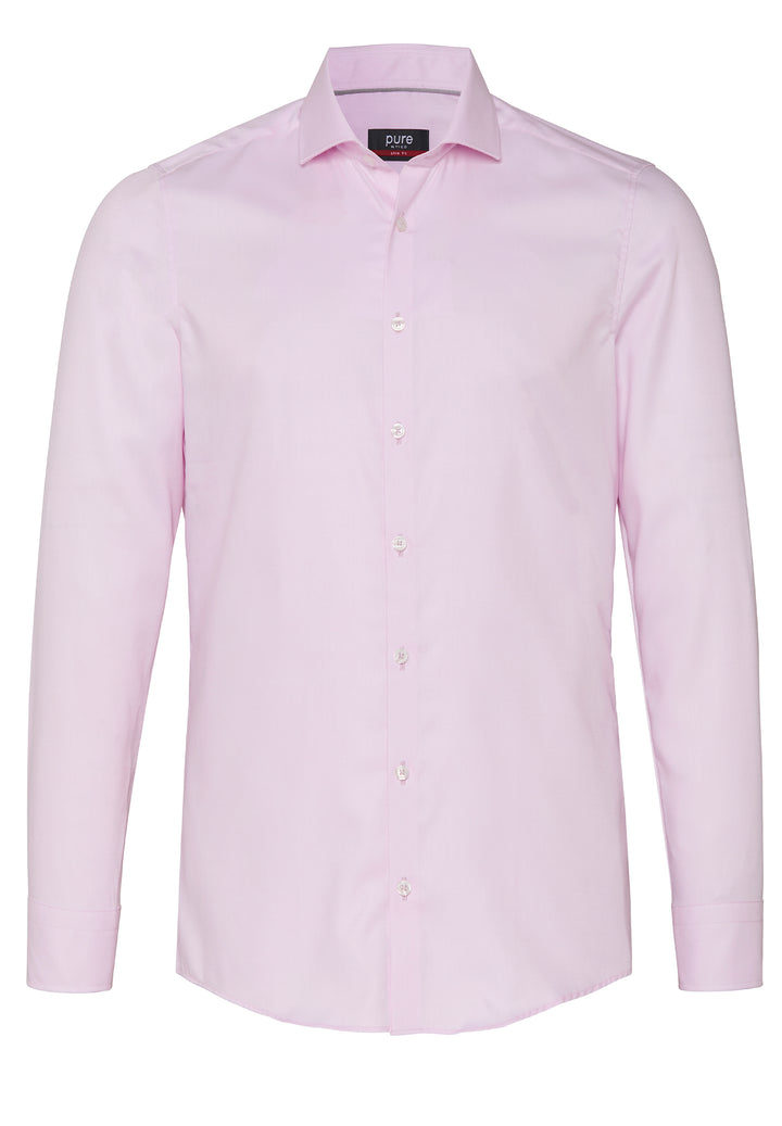 3380-174 PURE Hemd City slim fit Langarm 340 uni rosa