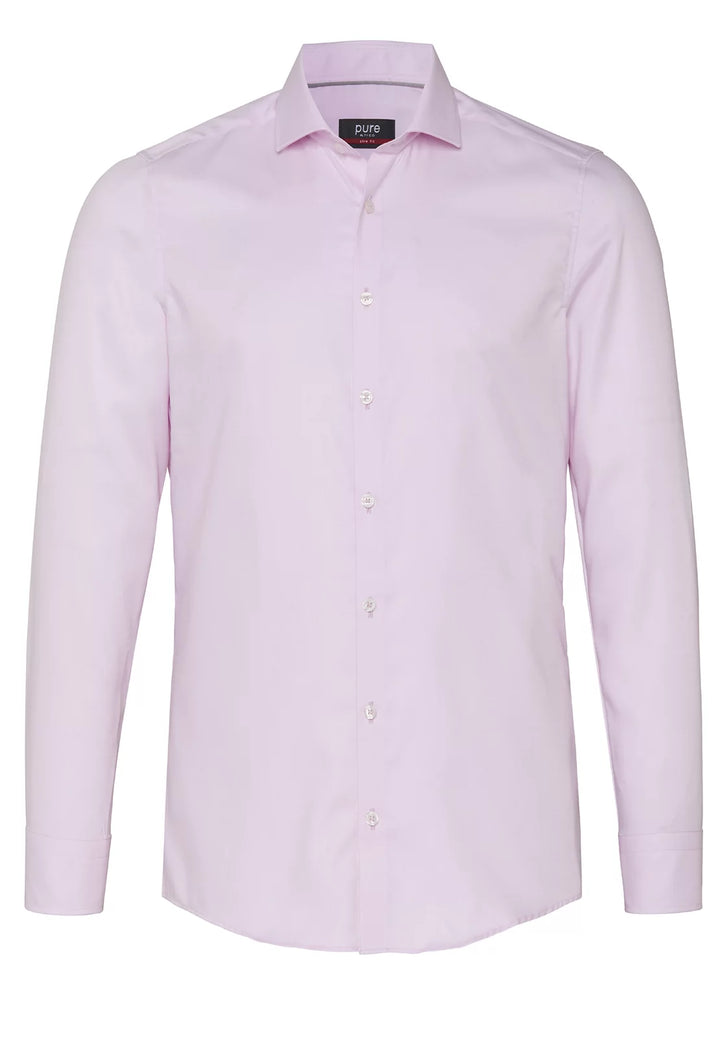 3380-174 PURE Hemd City slim fit Langarm 340 uni rosa
