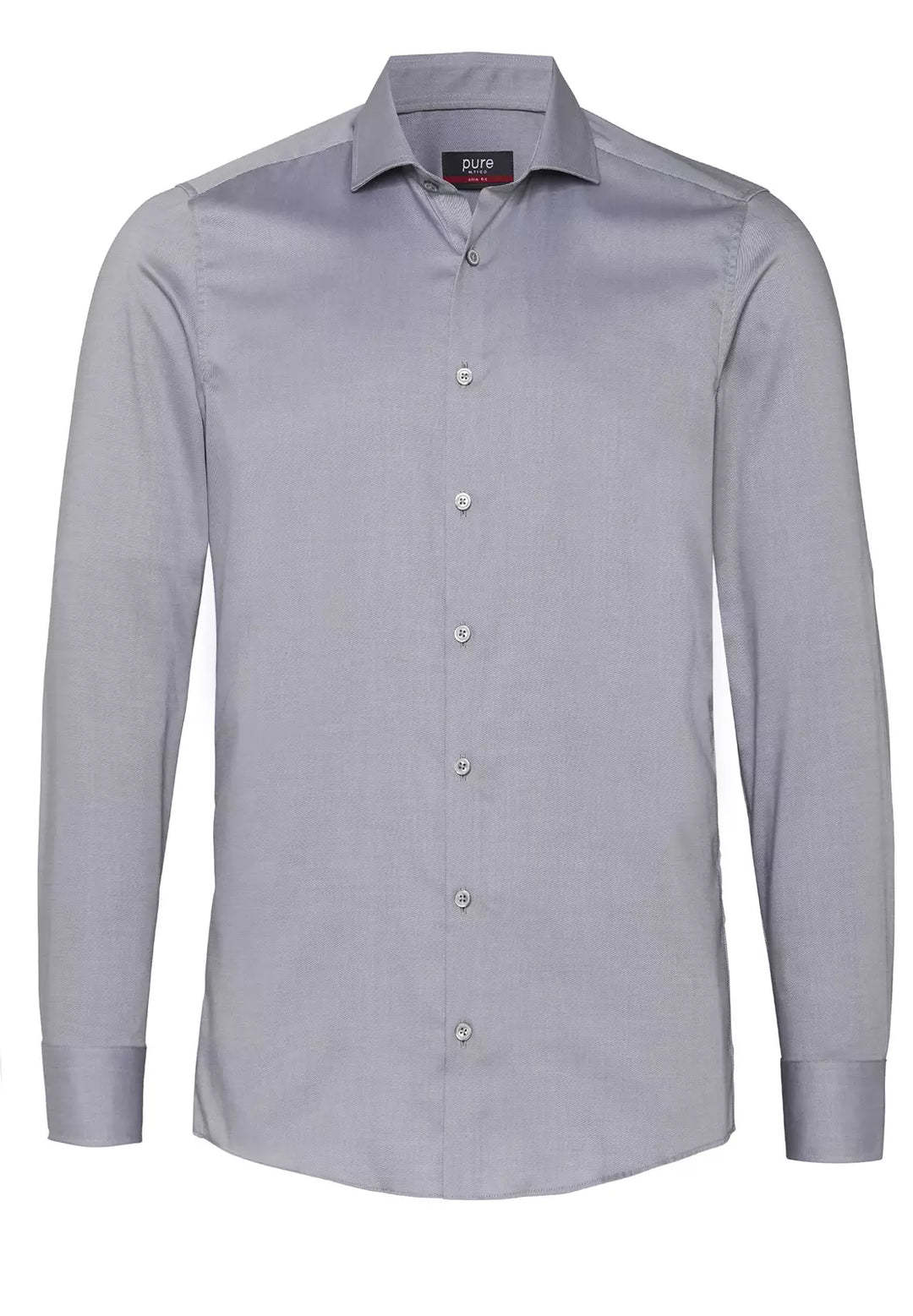 3380-174 PURE Hemd City slim fit Langarm 700 uni silber