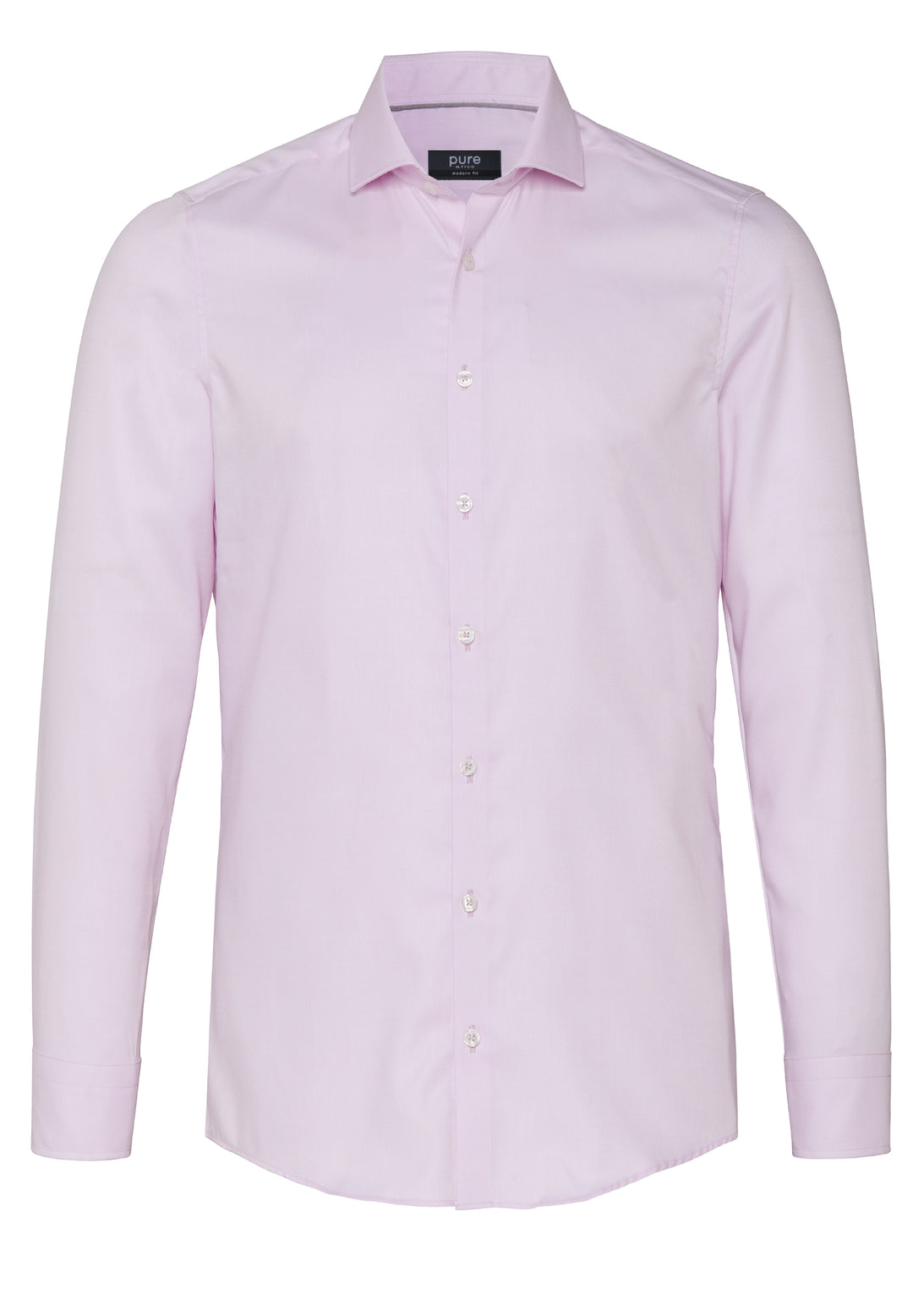 3380-498 PURE- City Hemd modern fit Langarm 340 uni rosa