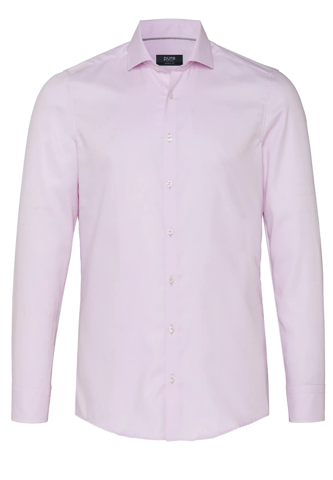 3380-498 PURE- City Hemd modern fit Langarm 340 uni rosa