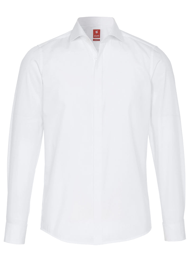 3382-100 - City Hemd Red - weiß - pureshirt