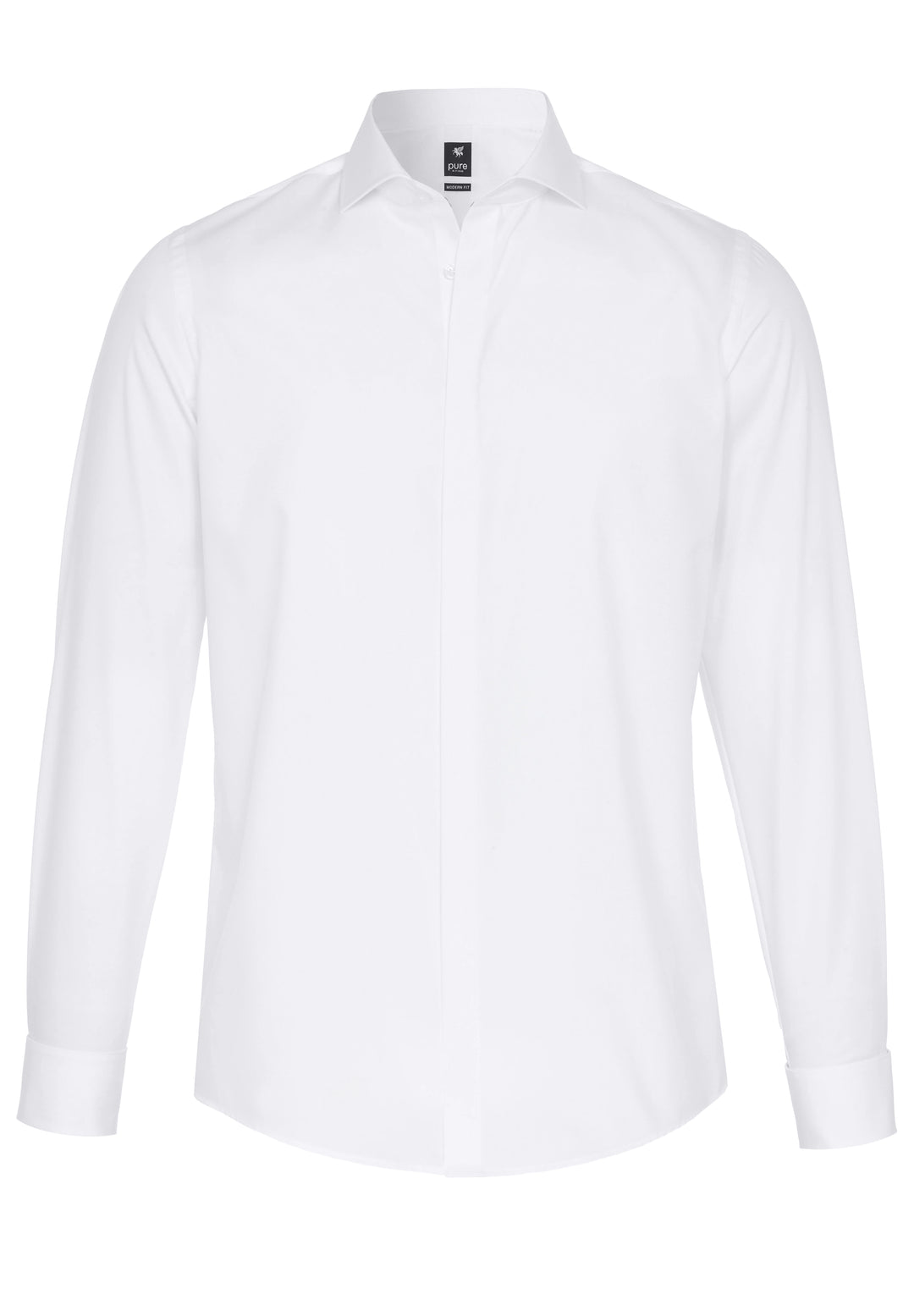 3382-400 - City Hemd Black - weiß - pureshirt