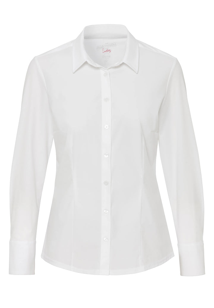 3385-91900 - Functional blouse slim fit - white