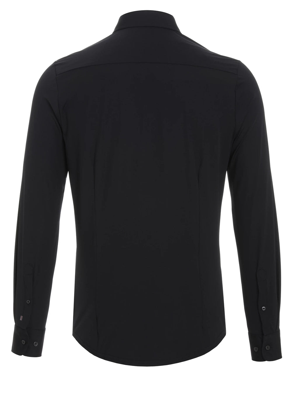 Rückansicht des schwarzen Herren Funktionshemds 3387-21150. Nachhaltig produziert, schnelltrocknend und mit perfektem Sitz für maximalen Komfort.