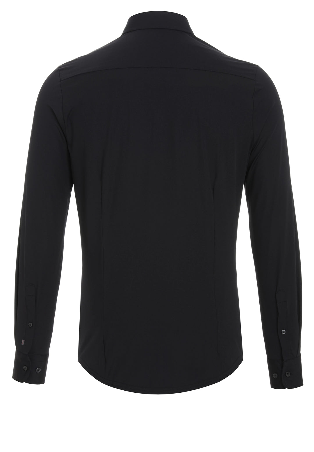 Rückansicht des schwarzen Herren Funktionshemds 3387-21150. Nachhaltig produziert, schnelltrocknend und mit perfektem Sitz für maximalen Komfort.