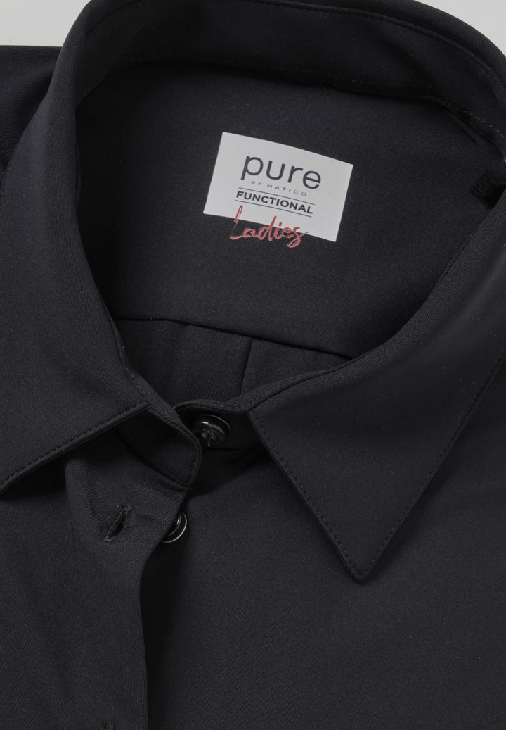 3387-91901 - Functional Oversize Bluse - schwarz