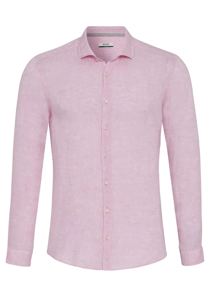 3805-21110 PURE- Casual Hemd Langarm 342 uni rosa