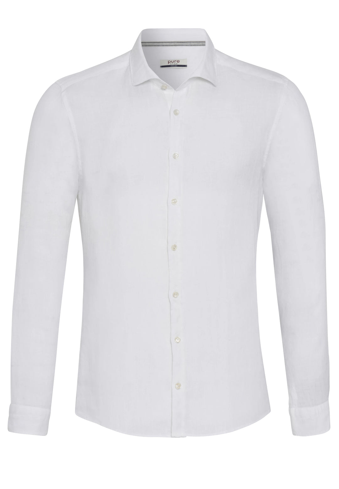 3805-21110 PURE- Casual Hemd Langarm 900 uni weiß