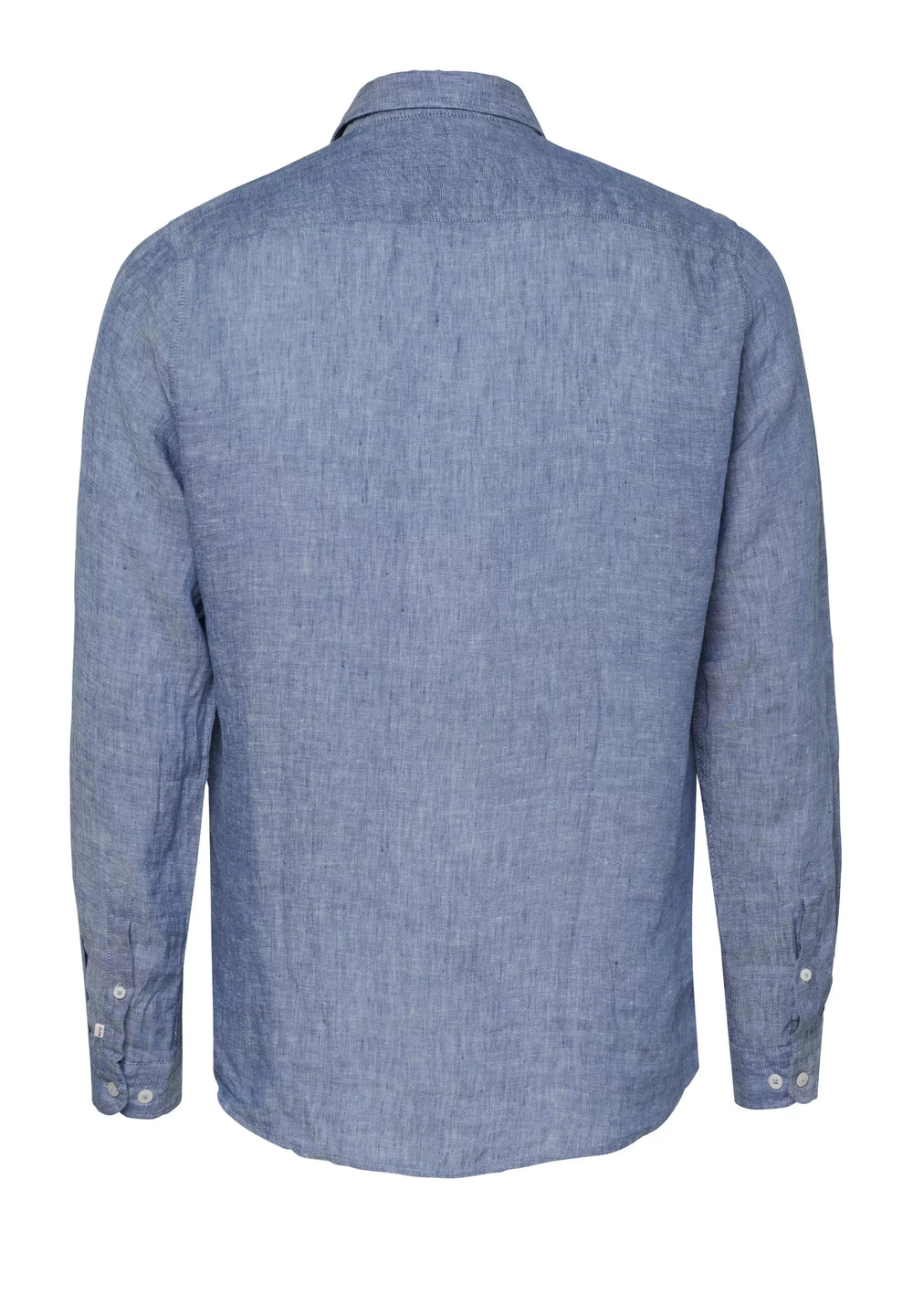 3806-51707 PURE- Casual Hemd Langarm 110 uni mittelblau