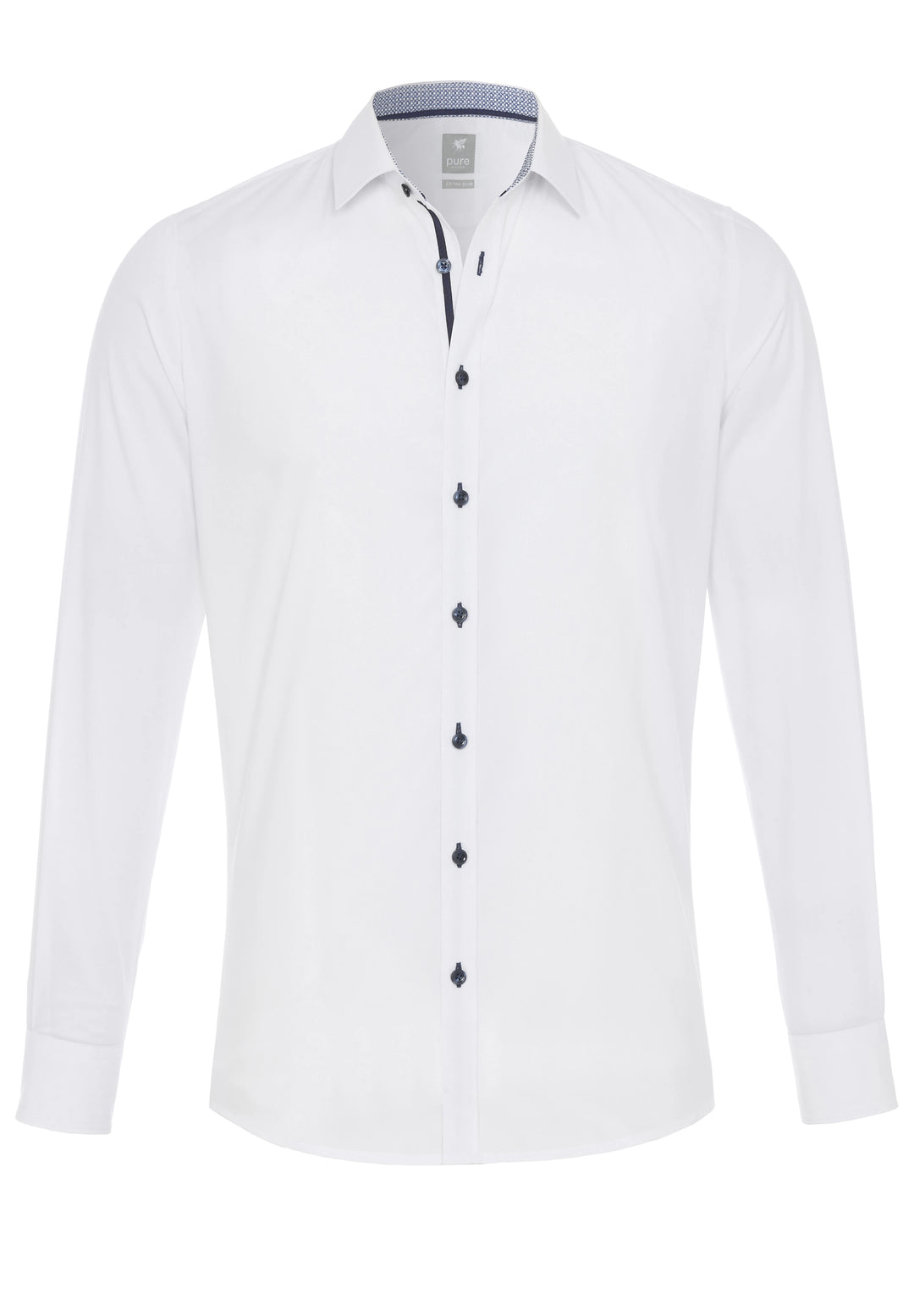 4014-196 - City Hemd Silver - weiß - pureshirt