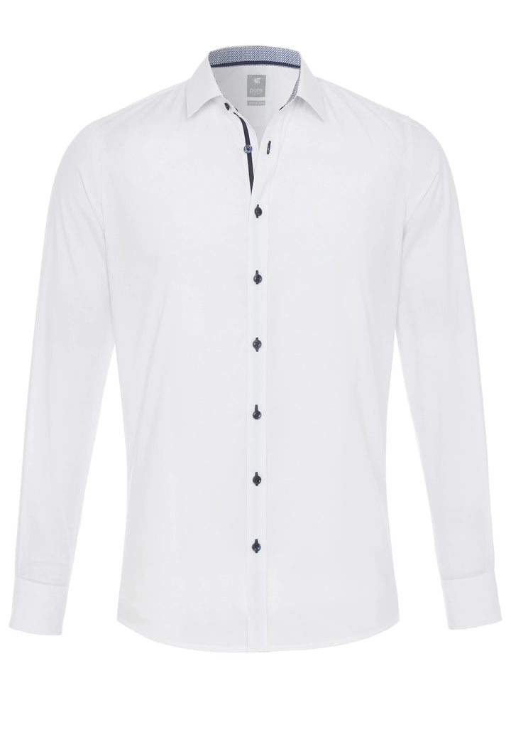 4014-196 - City Hemd Silver - weiß - pureshirt