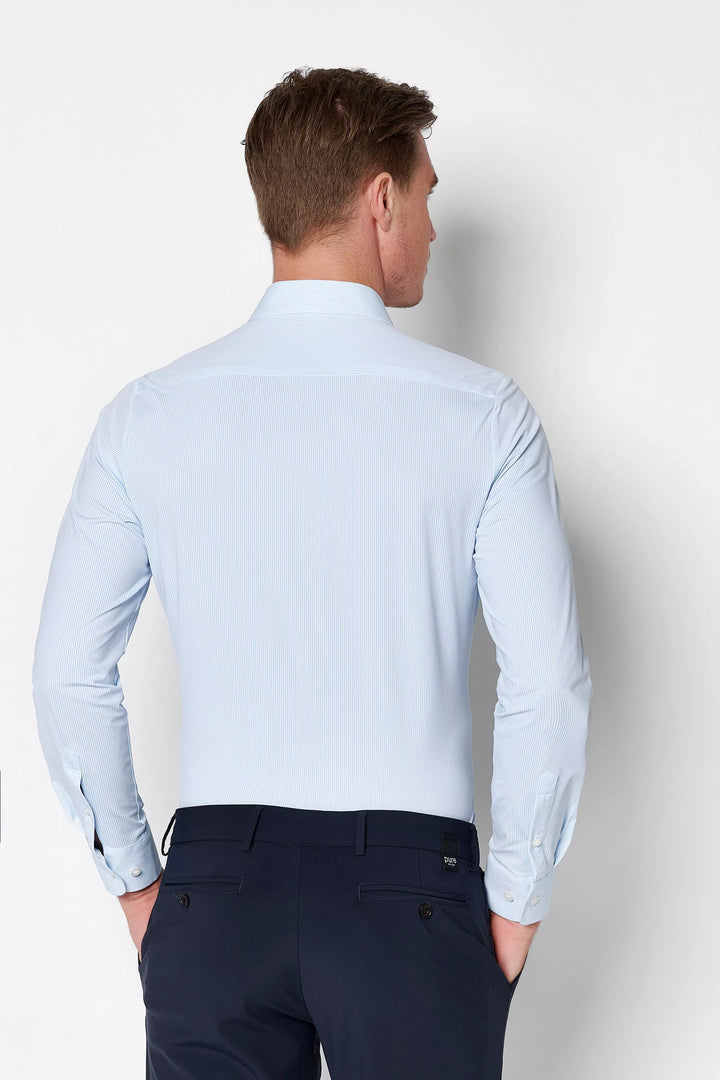 4028-21750 - Functional Hemd - Streifen hellblau