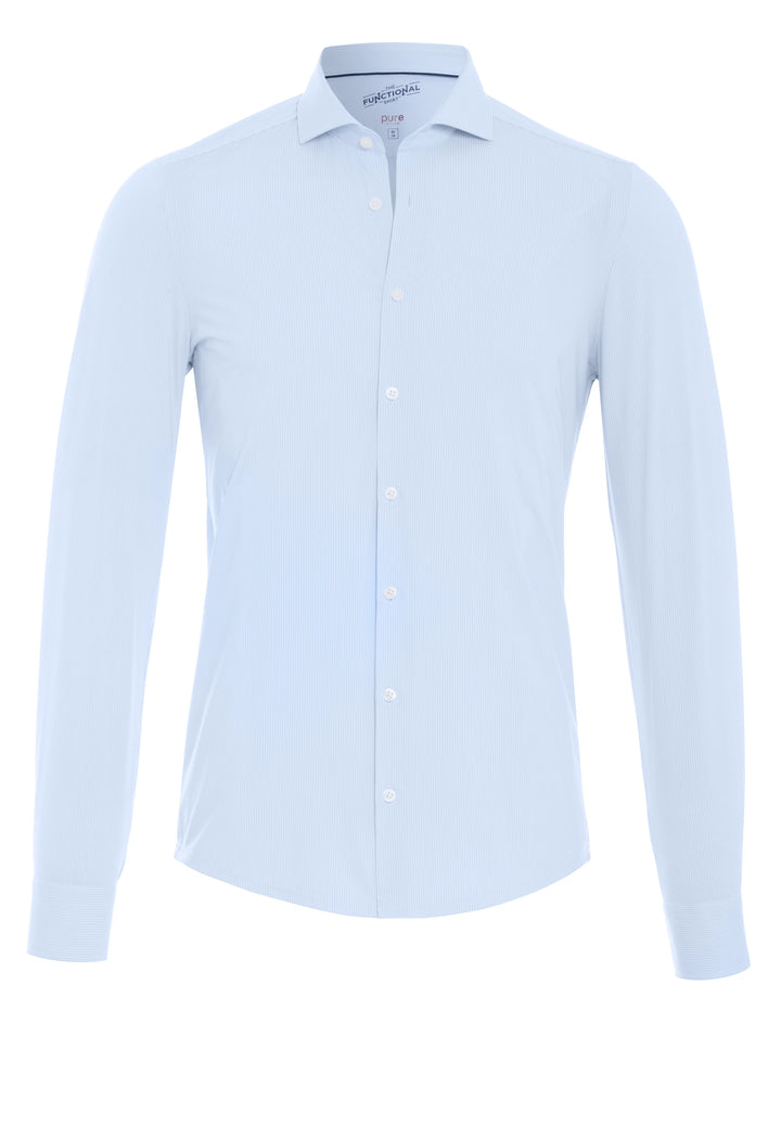 4028-21750 - Functional Hemd - Streifen hellblau