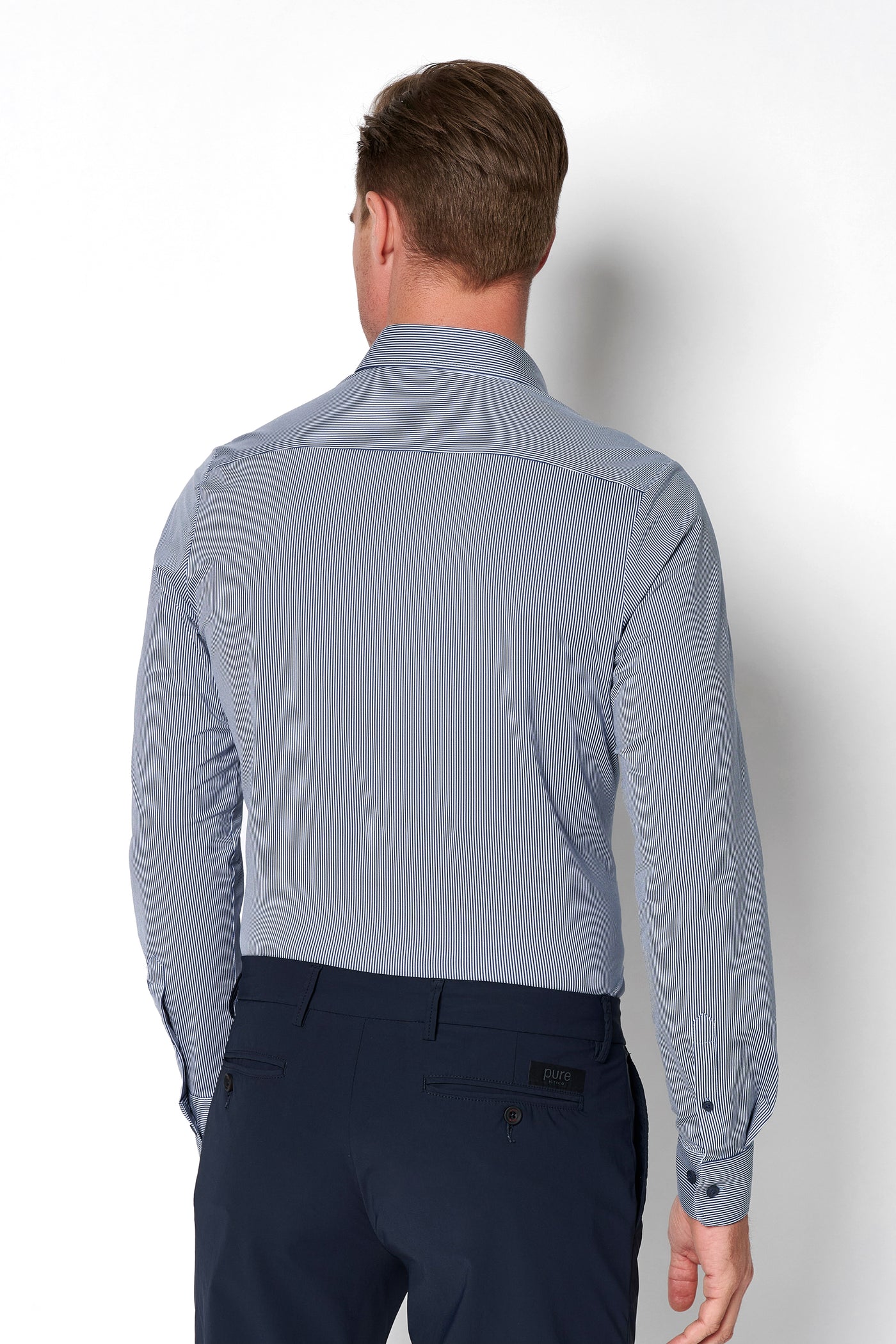 4028-21750 - Functional Shirt - stripes dark blue