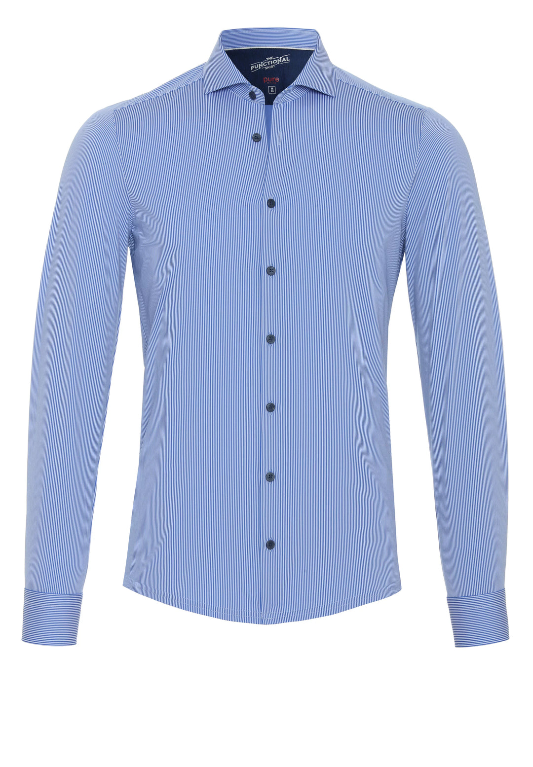 4028-21750 - Functional Hemd - Streifen mittelblau