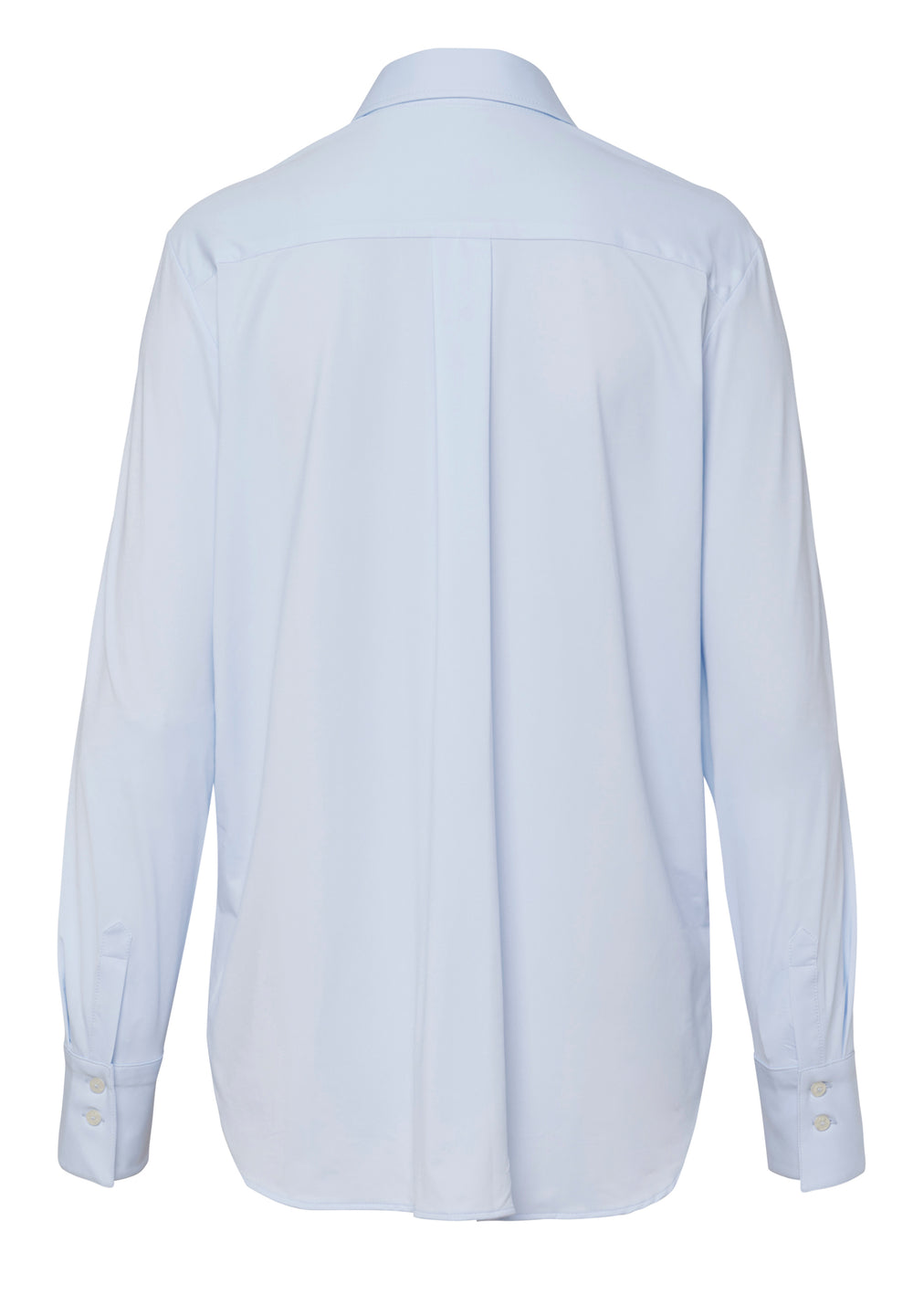 Blaue Functional Oversize Bluse mit Kent Kragen in Modern Fit Ansicht von hinten