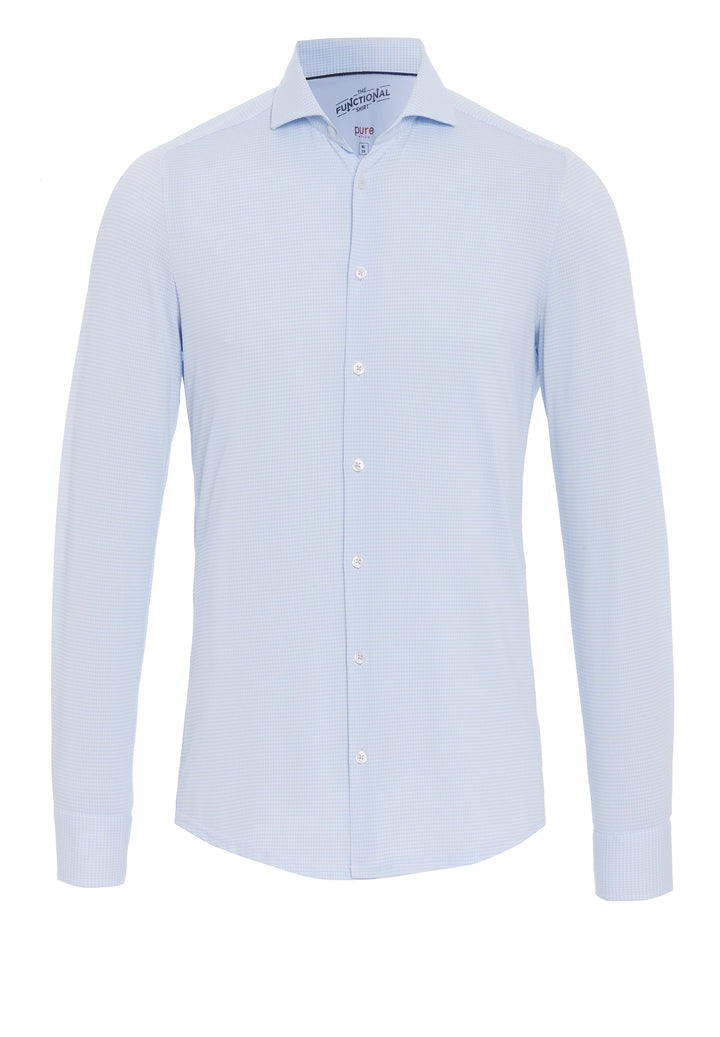 4040-21750 PURE- Functional Hemd Langarm 100 uni hellblau