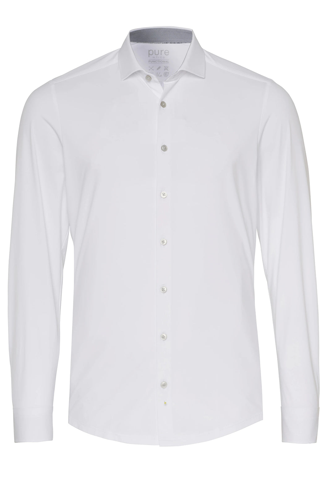 4056-21750 PURE- Functional Hemd Langarm 902 uni weiß