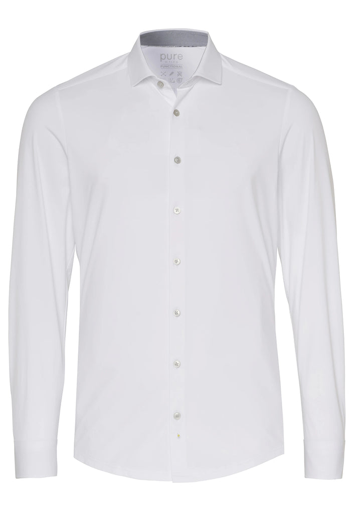 4056-21750 PURE- Functional Hemd Langarm 902 uni weiß
