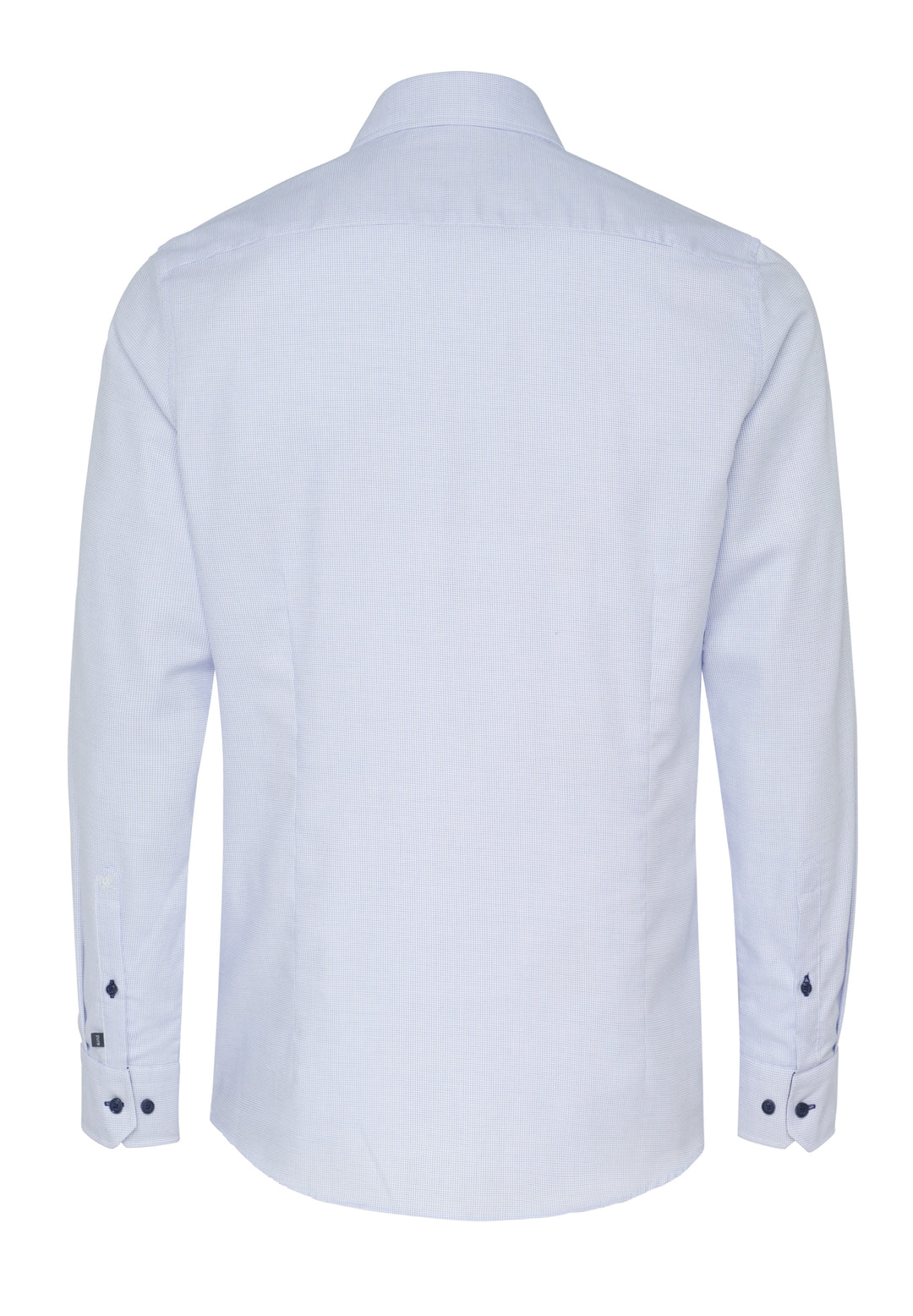 4058-21702 PURE- City Hemd slim fit Langarm 110 uni mittelblau