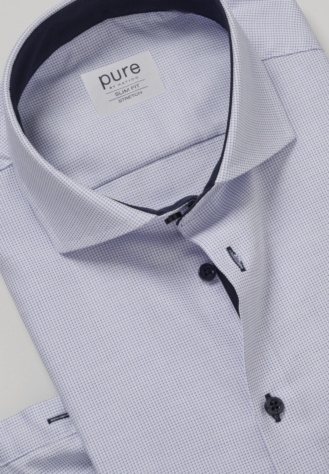 4058-736 - Business Hemd slim fit - blau