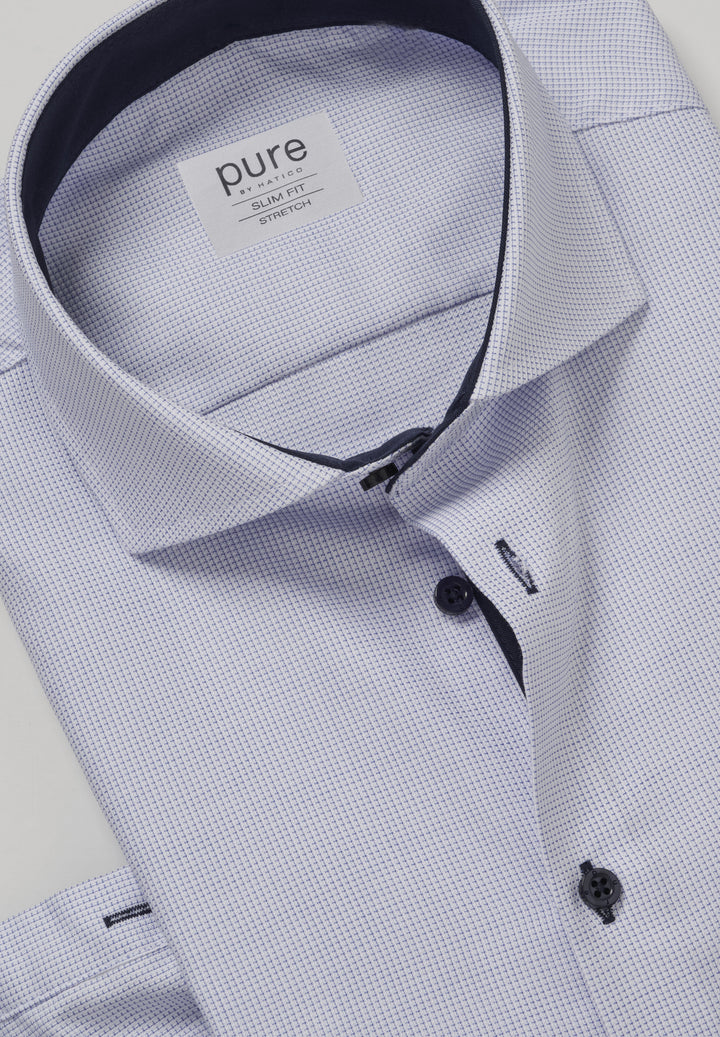 4058-736 - Business Hemd slim fit - blau