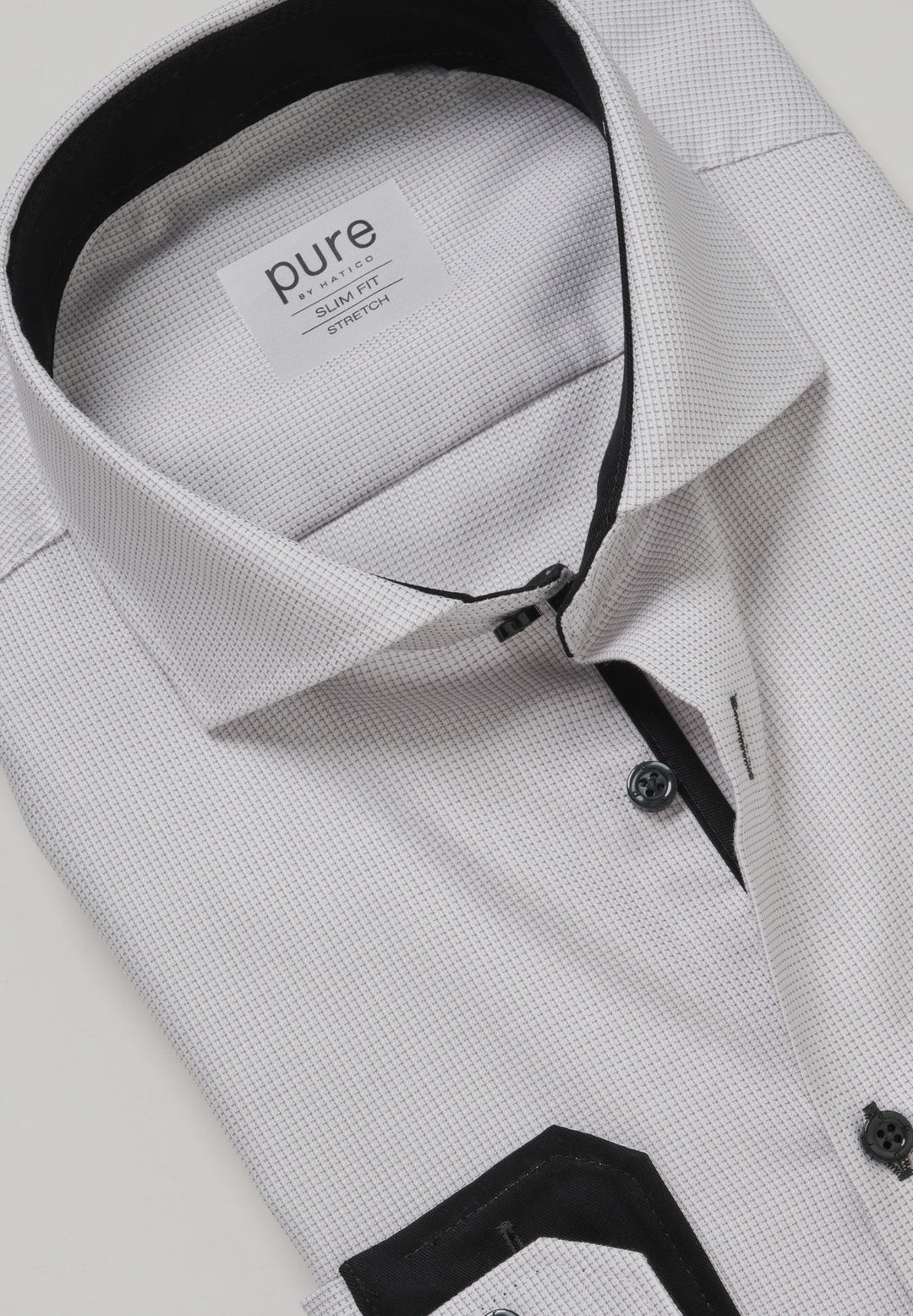 4058-736 - Business Hemd slim fit - grau