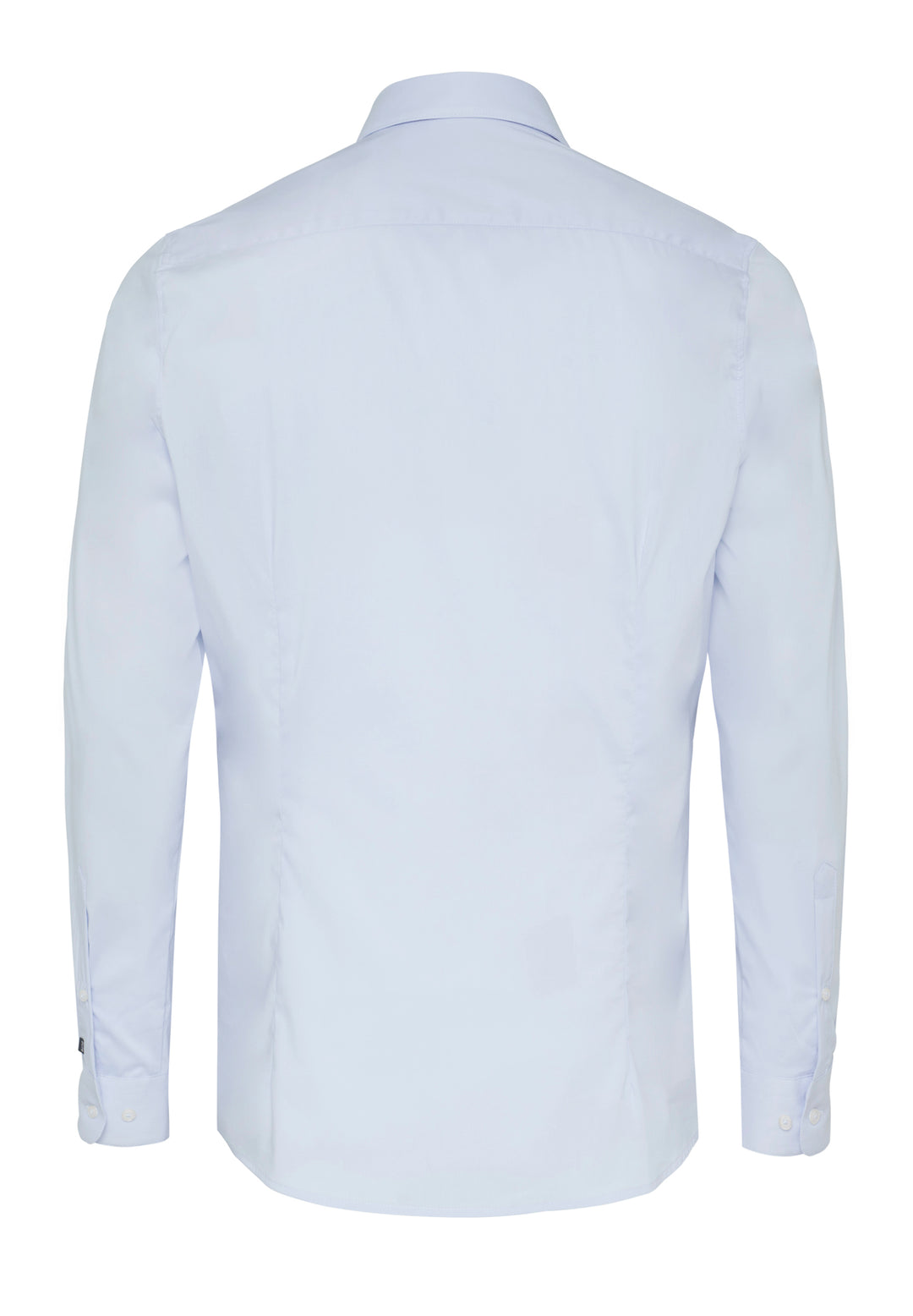 Rückansicht des 4059-21709 PURE-FLXBL Herrenhemds in Blau. Flexible Passform und hochwertiges Material für optimalen Komfort und Bewegungsfreiheit.