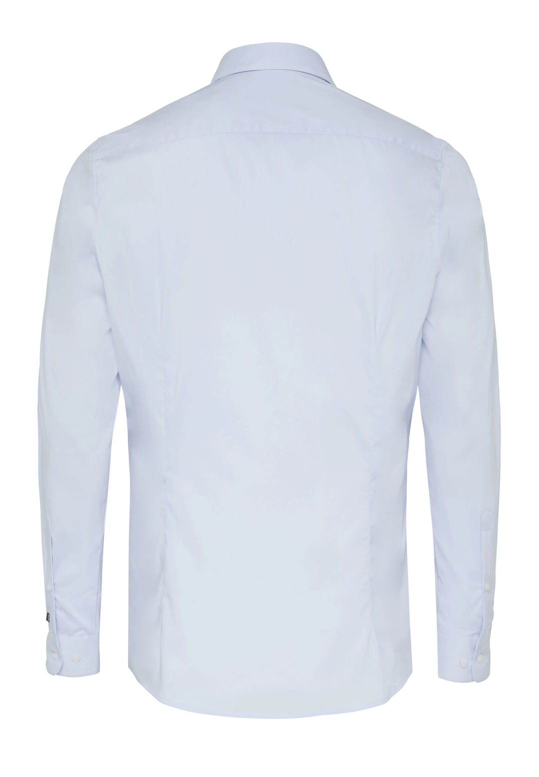 Rückansicht des 4059-21709 PURE-FLXBL Herrenhemds in Blau. Flexible Passform und hochwertiges Material für optimalen Komfort und Bewegungsfreiheit.