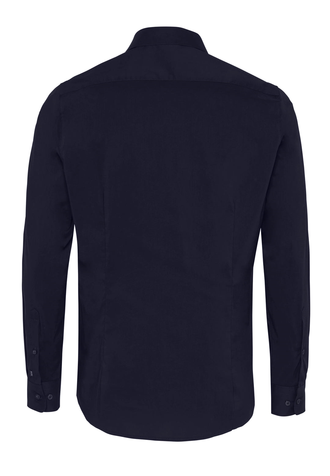 Rückansicht des 4059-21709 PURE FLXBL Hemds in Blau. Schlichtes und stilvolles Design mit optimaler Passform für Herren.