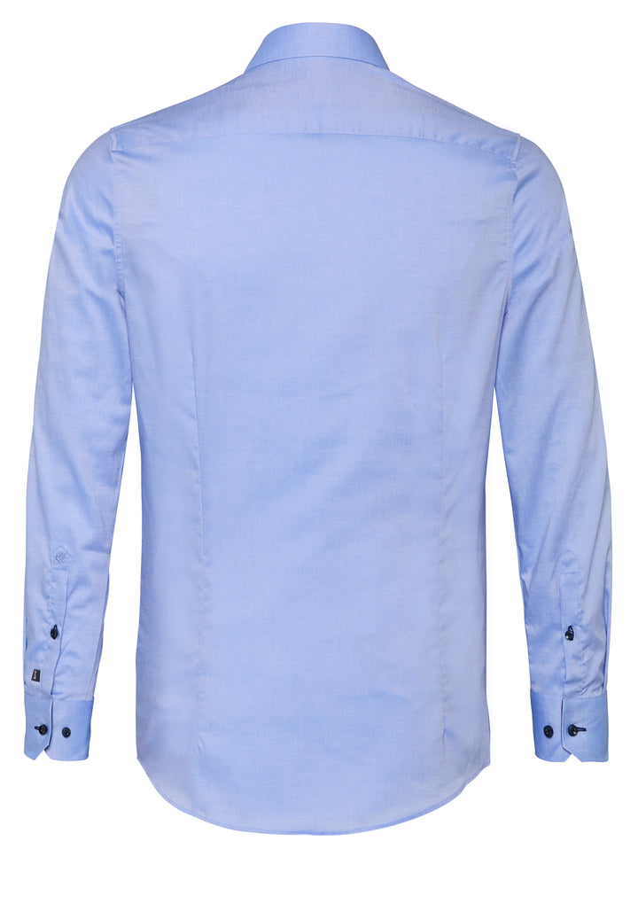 4062-21705 PURE- City Hemd slim fit Langarm 110 uni mittelblau