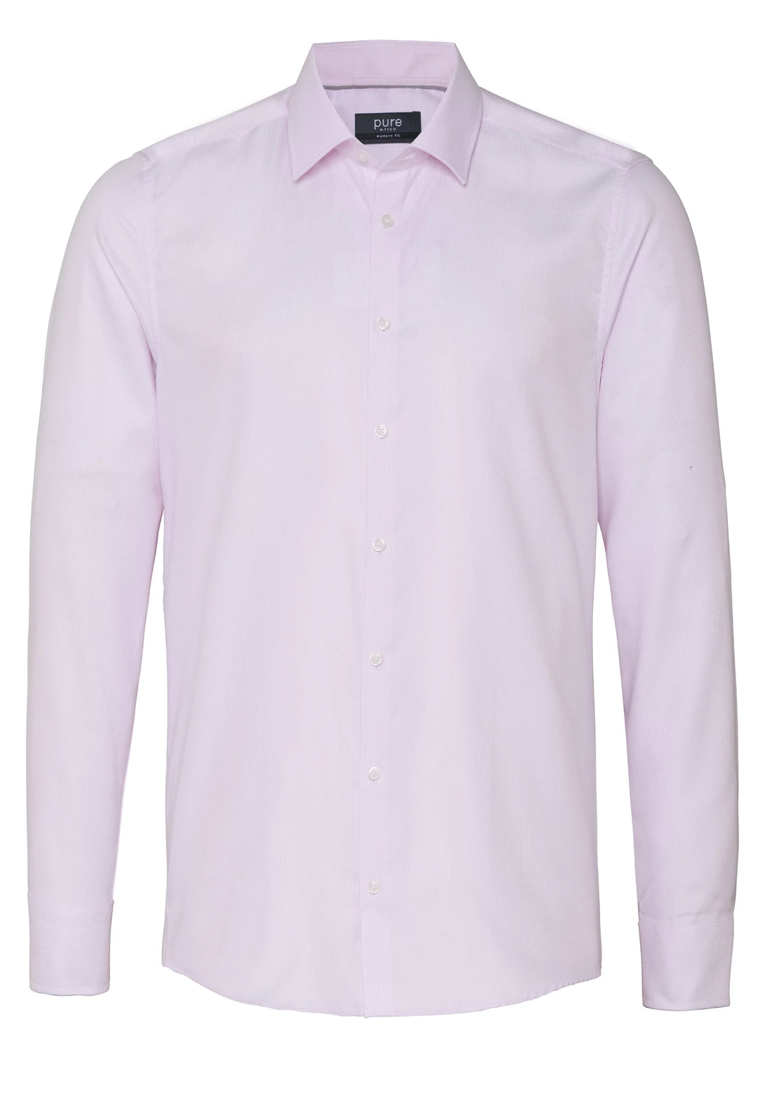 4063-11106 PURE- City Hemd modern fit Langarm 340 uni rosa