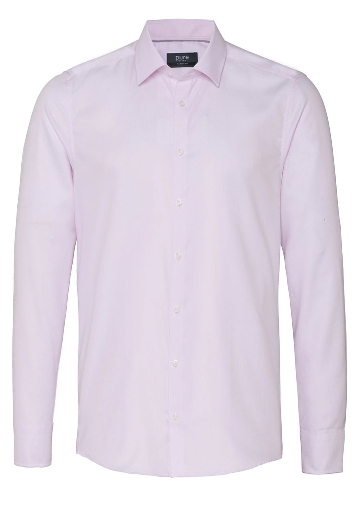 4063-11106 PURE- City Hemd modern fit Langarm 340 uni rosa