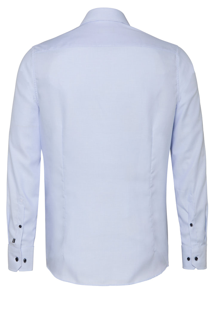 4063-21106 PURE- City Hemd slim fit Langarm 100 uni hellblau