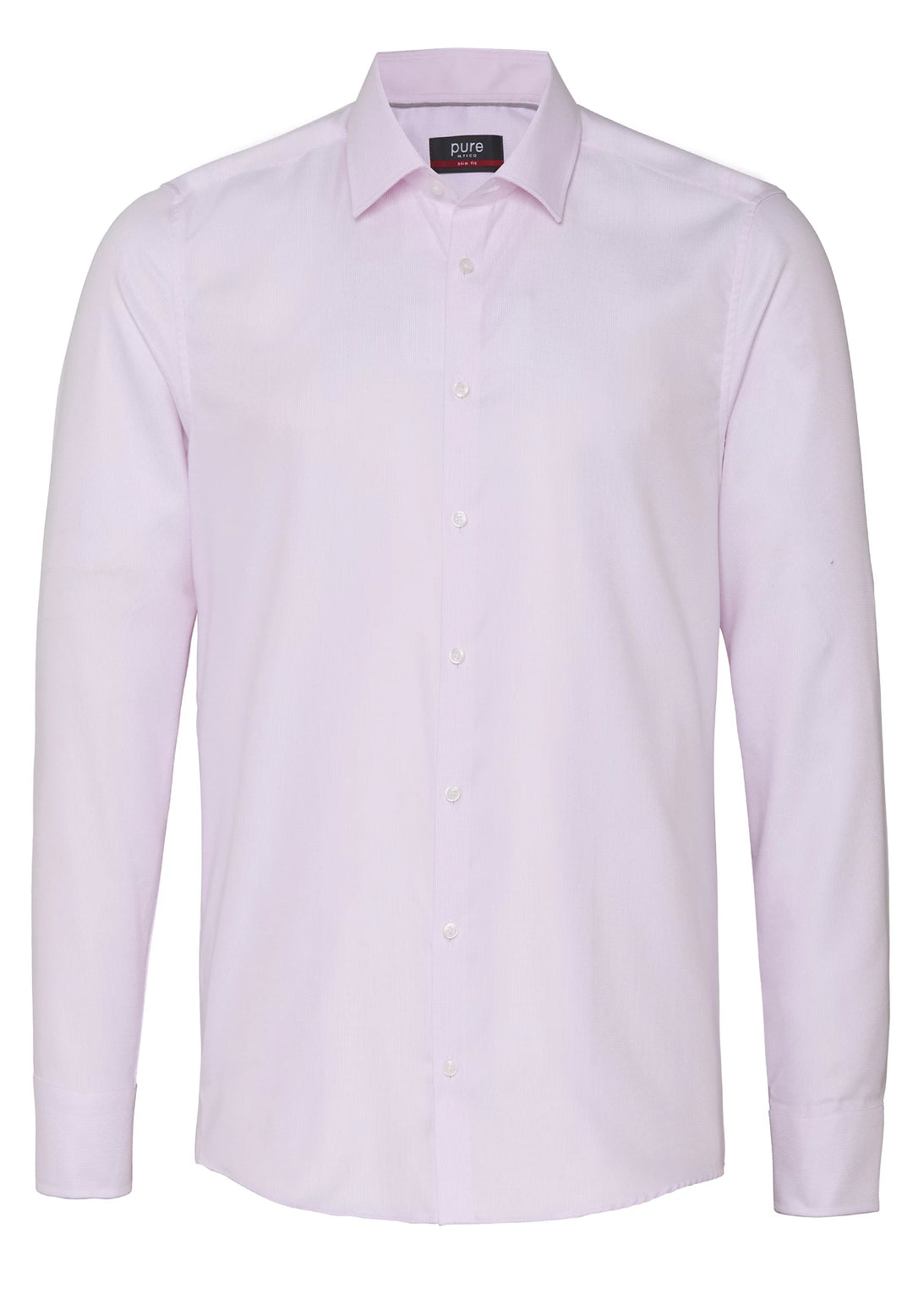 4063-21106 PURE- City Hemd slim fit Langarm 340 uni rosa