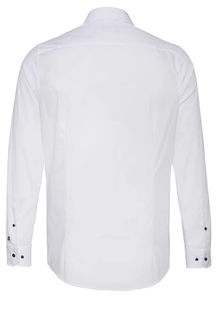 4066-21106 PURE- City Hemd slim fit Langarm 900 uni weiß