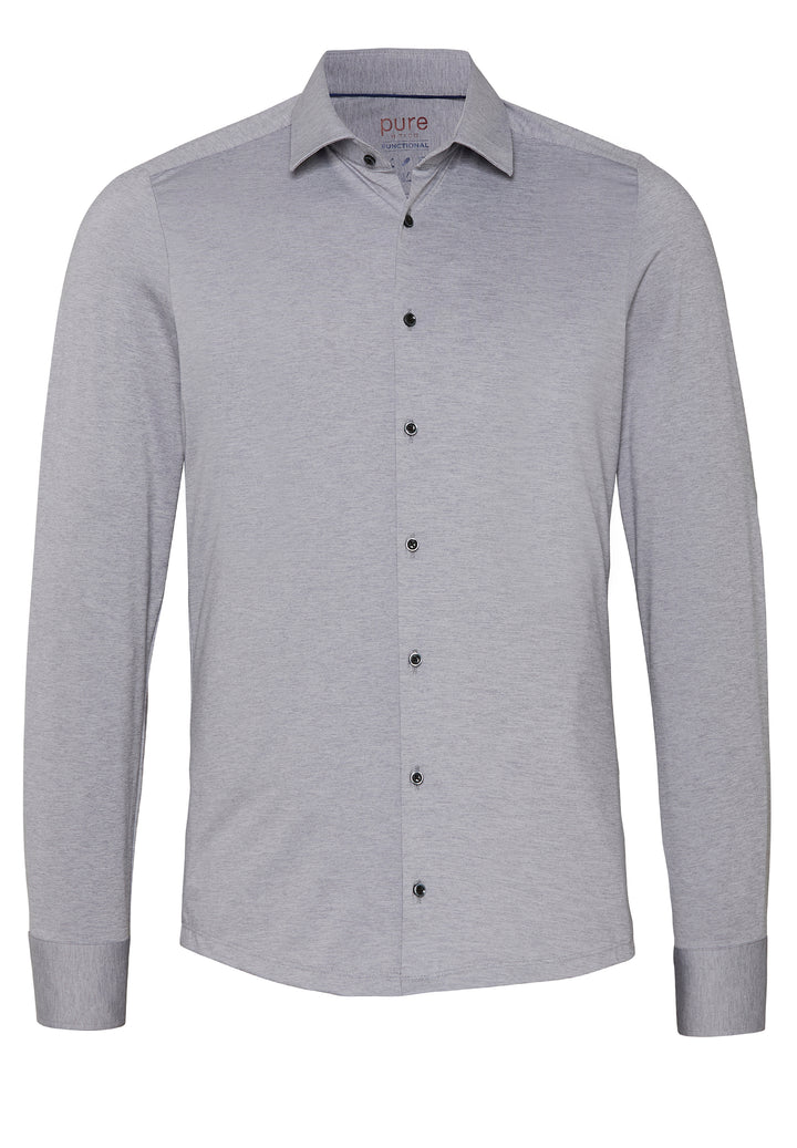 4067-21120 PURE- Functional Hemd Langarm 710 uni grau