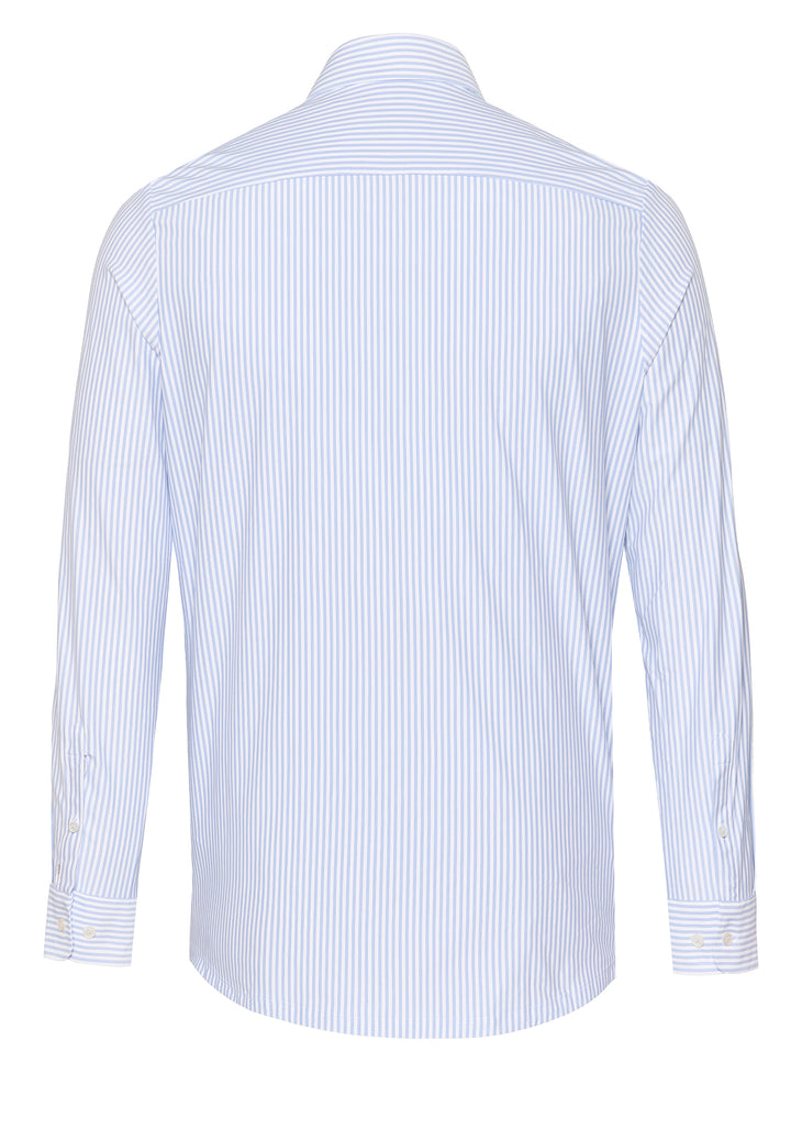 4068-21742 PURE- Functional Hemd Langarm 162 streifen hellblau
