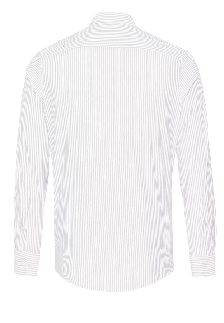 4068-21742 PURE- Functional Hemd Langarm 263 streifen beige