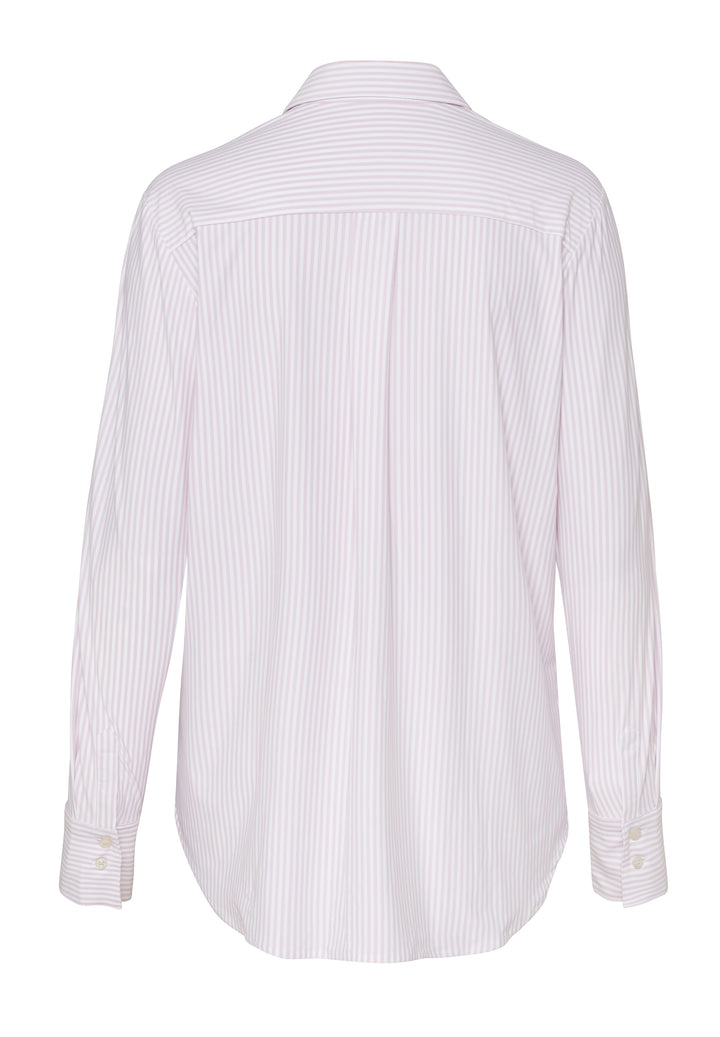 4068-91911 PURE- Functional Bluse modern fit Langarm 388 streifen rosa